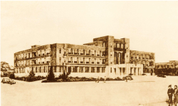 第2代臺北市役所新廳舍（今行政院），攝於1940年